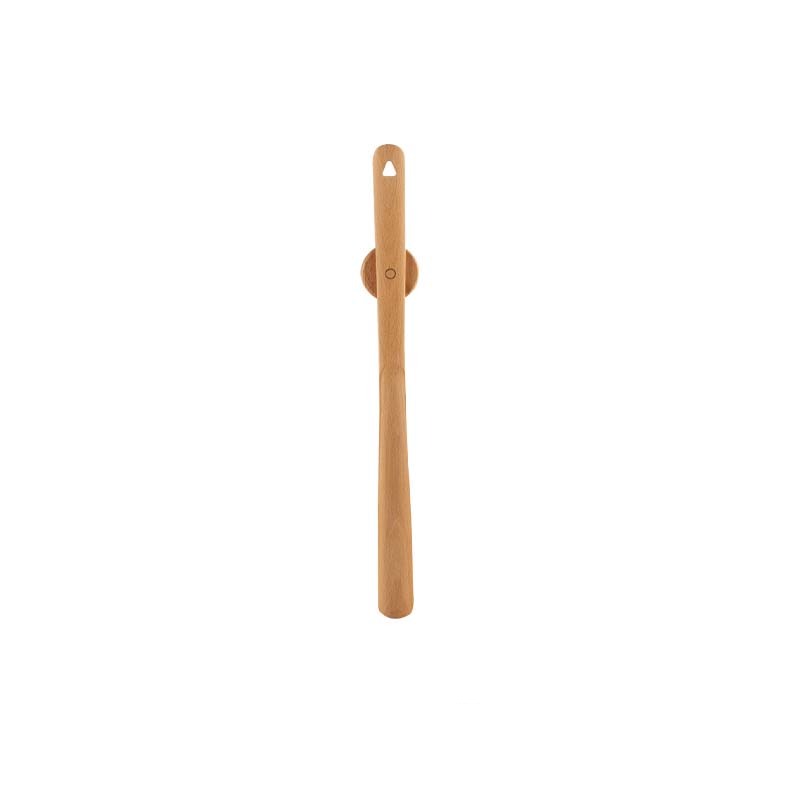 Long-Handle Magnetic Shoehorn with Wall Mount Beech Wood 20-Inch Entryway Shoe Helper for Adults Seniors Easy Storage Hallway Mudroom Closet