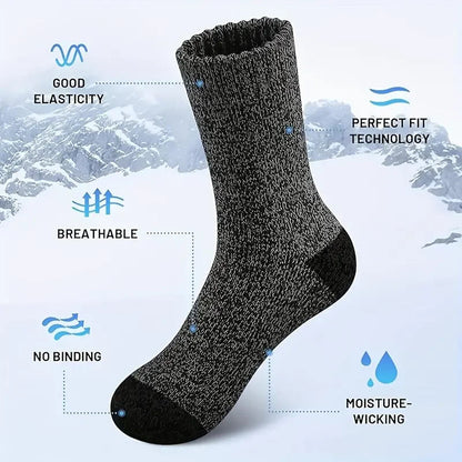 Chaussettes de randonnée en laine mérinos | Amorti supplémentaire pour un confort absolu | Chaleur unisexe pour toutes vos aventures
