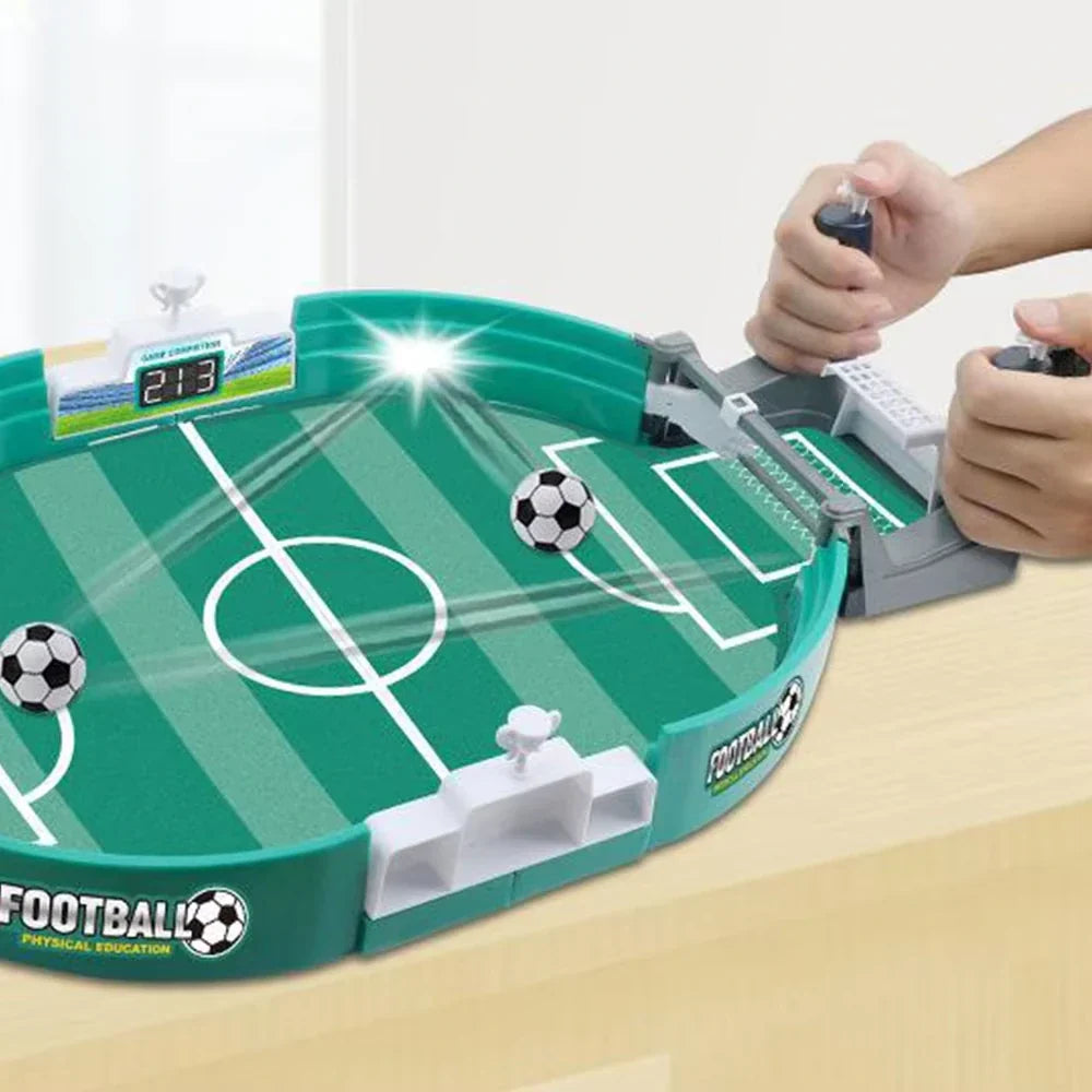 Desktop Foosball Set Compact Family Action Game for Kids & Adults Recreation Room Fun