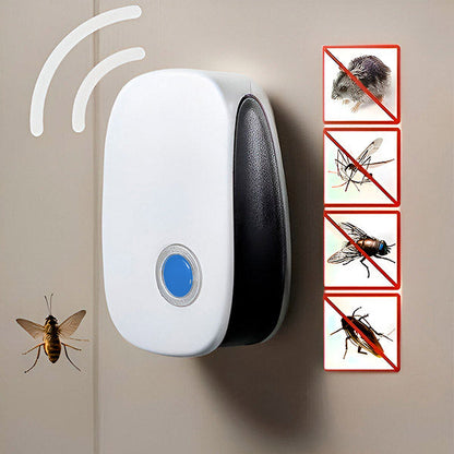 Ultrasonic Pest Repeller Plug-In for Mice Bugs Roaches Spiders – Chemical-Free Indoor Defense for Home Kitchen Bedroom – Safe for Kids