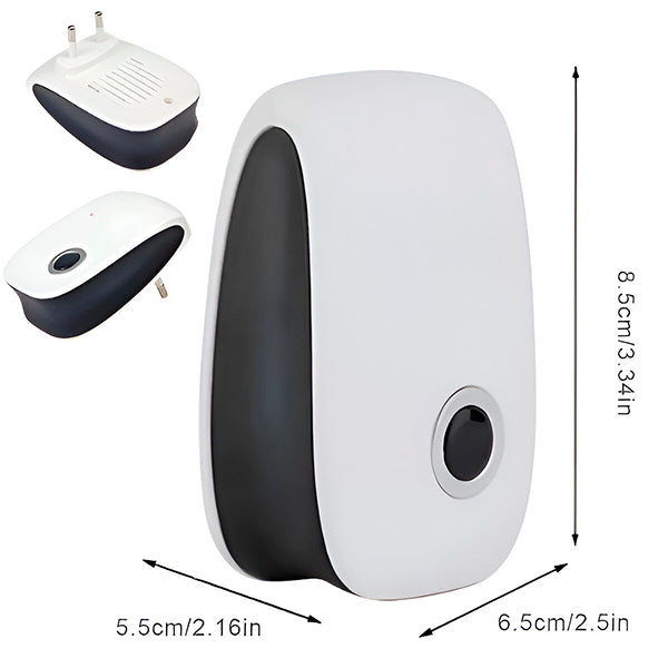 Ultrasonic Pest Repeller for Mosquitoes Mice Ants Roaches | Indoor Electronic Bug Control Device Chemical-Free Non-Toxic | Safe for Kids Pet