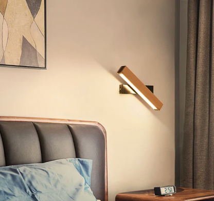 Adjustable LED Sconce Light with Swivel Head for Bedside Reading and Hallway Accent Lighting – Aluminum Mount Fixture in Black or White – Mo