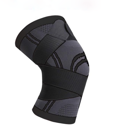 Knee Compression Sleeve with 360° Support Straps for Joint Pain Relief, Sports & Arthritis