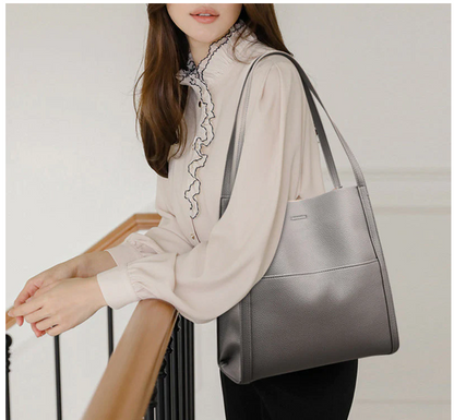 Genuine Leather Crossbody Shoulder Bag with Magnetic Closure for Women – Spacious Everyday Handbag for iPad Mini, Wallet & Essentials – Clas