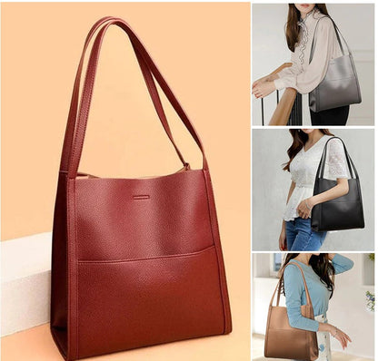 Genuine Leather Crossbody Shoulder Bag with Magnetic Closure for Women – Spacious Everyday Handbag for iPad Mini, Wallet & Essentials – Clas