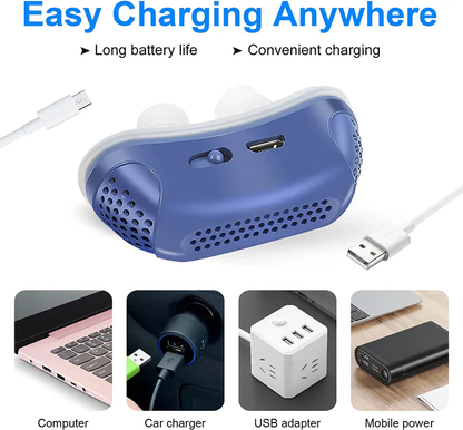 Compact Sleep Apnea Device | Rechargeable via USB & Mask-Free