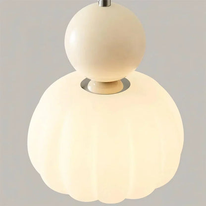 Spherical Hanging Light Fixture 6.3 Inch Beige PMMA Shade for Kitchen Island Dining Room Overhead Accent Modern Globe Ceiling Lamp Metal Fra