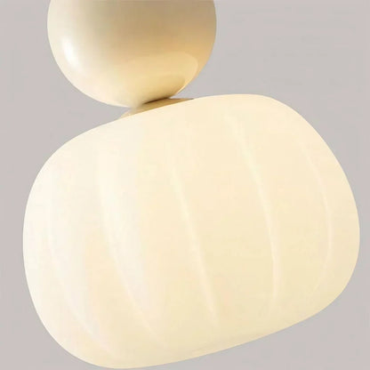 Spherical Hanging Light Fixture 6.3 Inch Beige PMMA Shade for Kitchen Island Dining Room Overhead Accent Modern Globe Ceiling Lamp Metal Fra