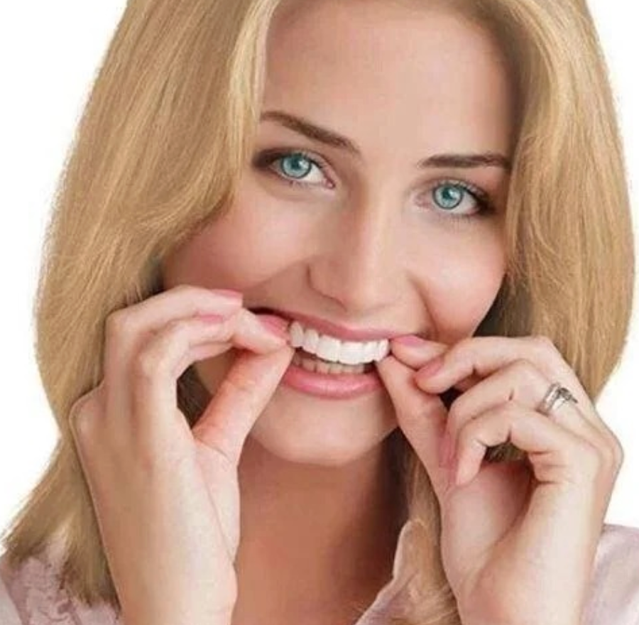 Temporary Cosmetic Teeth Cover Snap-On Upper Veneers Reusable Instant Smile Fix for Adults Comfortable Daily Wear No Dentist Visit Required