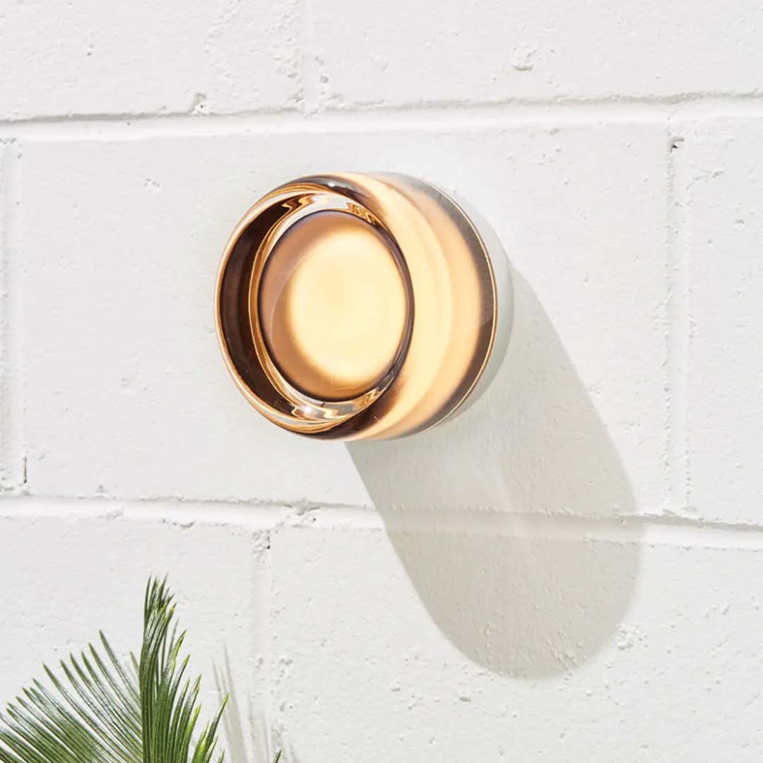 Compact LED Accent Sconce 5.3 Inch Amber Acrylic Aluminum Fixture for Bedroom Hallway Living Room Dual Wall Ceiling Mount