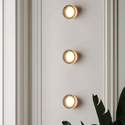 Sconce Light Fixture Clear Glass Metal 6x8 Inch Modern Ambient Glow Bedroom Hallway Entry Versatile Decor