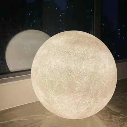 Sphere Standing Lamp with Adjustable Brightness LED | Modern Accent Light for Bedroom & Living Room Décor | Plug-In Design | Dimmable Ambien