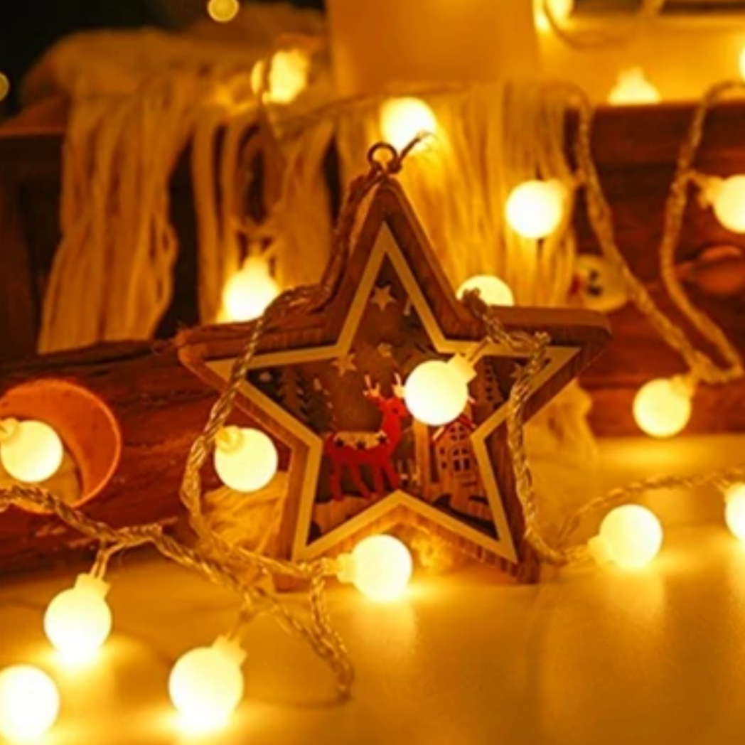 LED Fairy Light Strand 20 Feet Warm White USB Powered with Switch for Bedroom Patio Wedding Party Garden Indoor Outdoor Ambient Lighting Dec