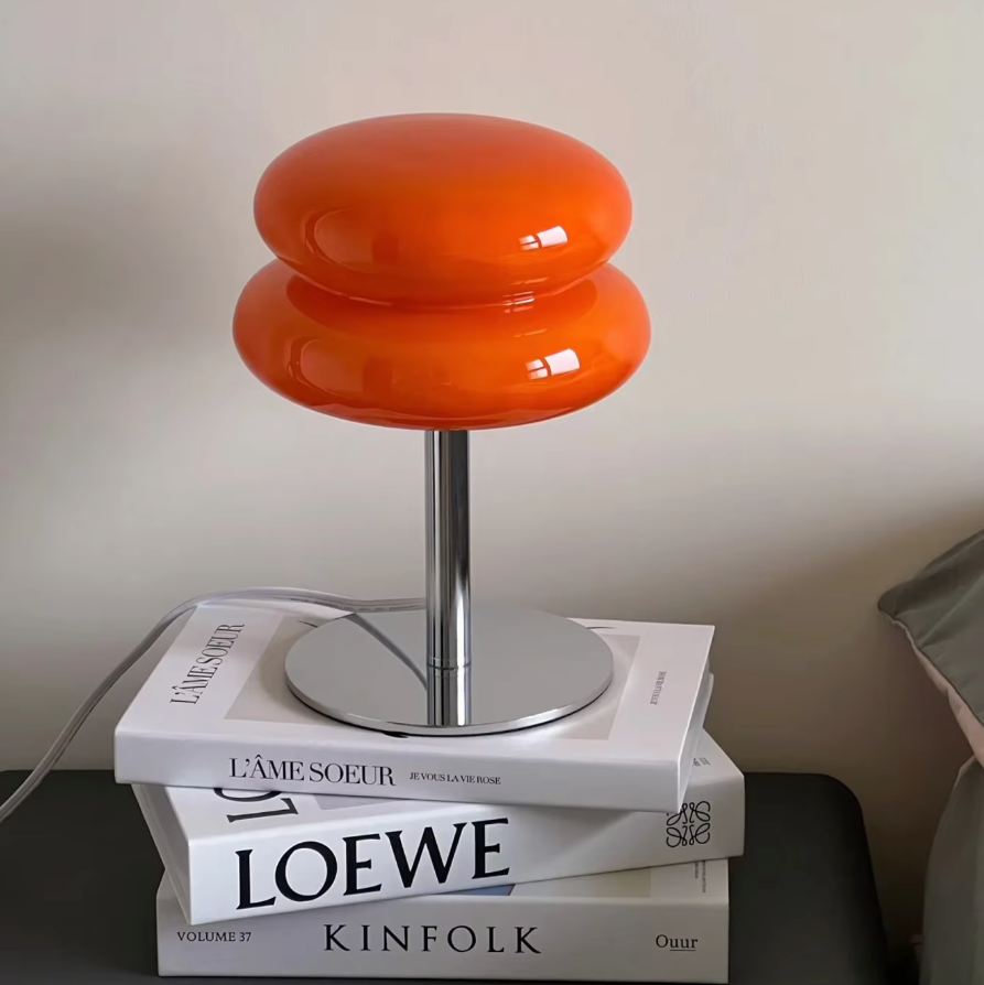Lampe de bureau USB à commande tactile avec 3 modes d'éclairage, abat-jour en verre, 28 cm de hauteur, pour table de chevet, bureau ou espace de travail, éclairage d'ambiance doux