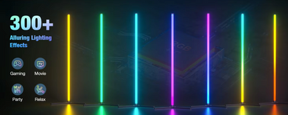 Color-Changing Floor Lamp with Music Sync & App Control – Modern RGB LED Standing Light for Living Room, Bedroom & Gaming Setup