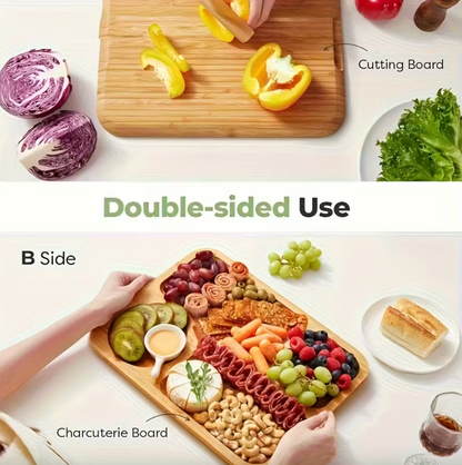 GatherBoard™ - Portable Bamboo Charcuterie Platter