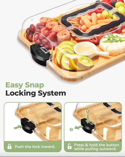 GatherBoard™ - Portable Bamboo Charcuterie Platter