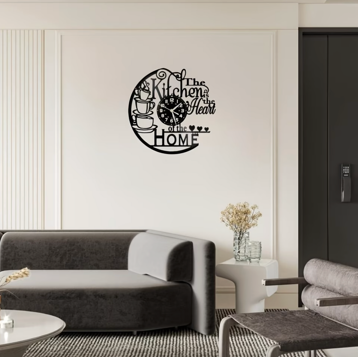 HeartNest™ Vintage Kitchen Vinyl Clock