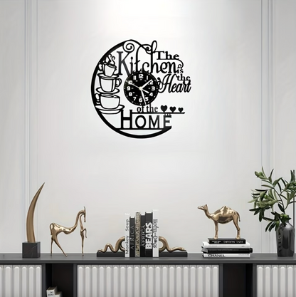 HeartNest™ Vintage Kitchen Vinyl Clock