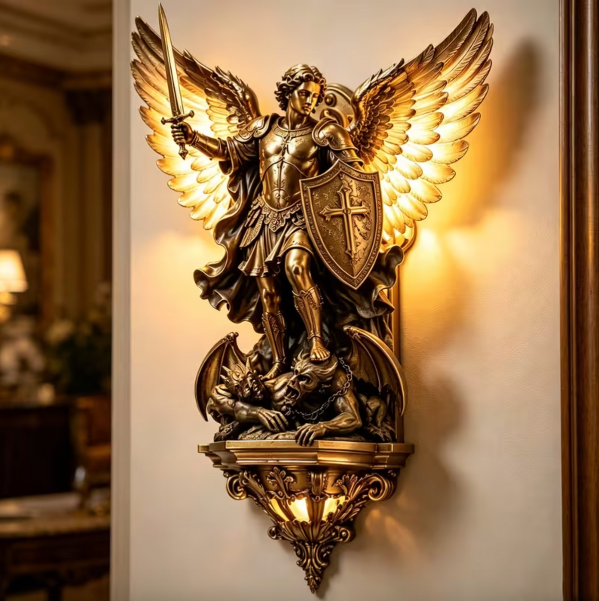 Sanctorum™ – Archangel Michael Wall Lamp