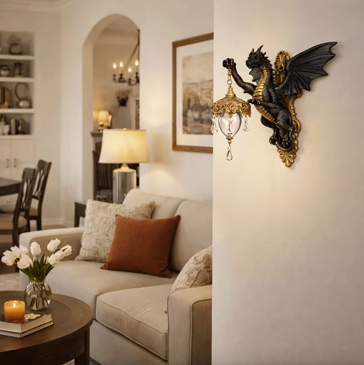 Draco™ – Obsidian Wall Lamp