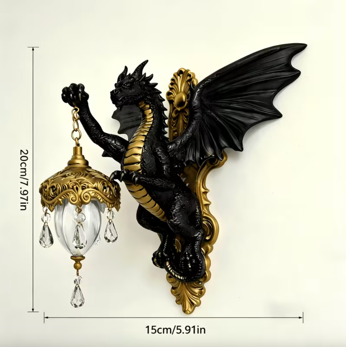 Draco™ – Obsidian Wall Lamp
