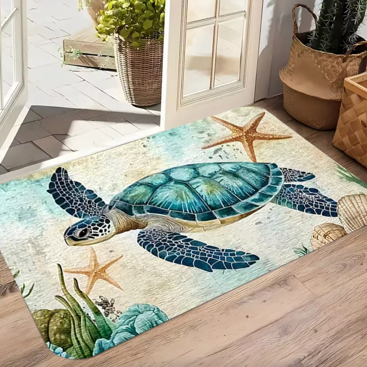 Azure Tide™ – Coastal Turtle Mat