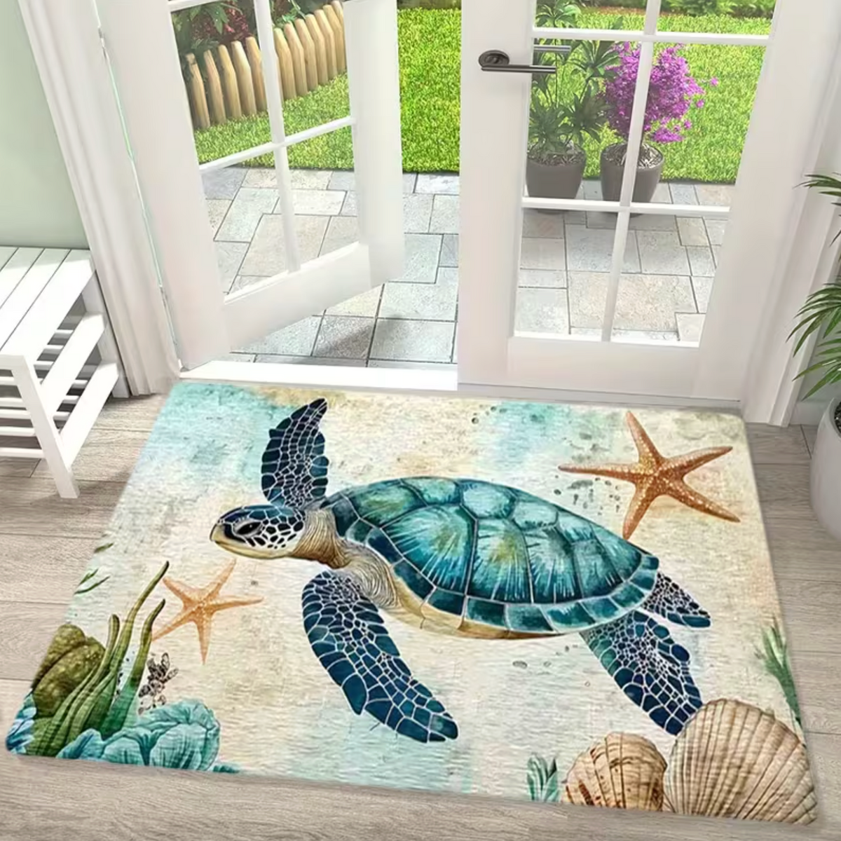 Azure Tide™ – Coastal Turtle Mat