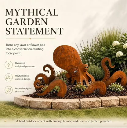KrakenGarden™ – Mythic Octopus Sculpture