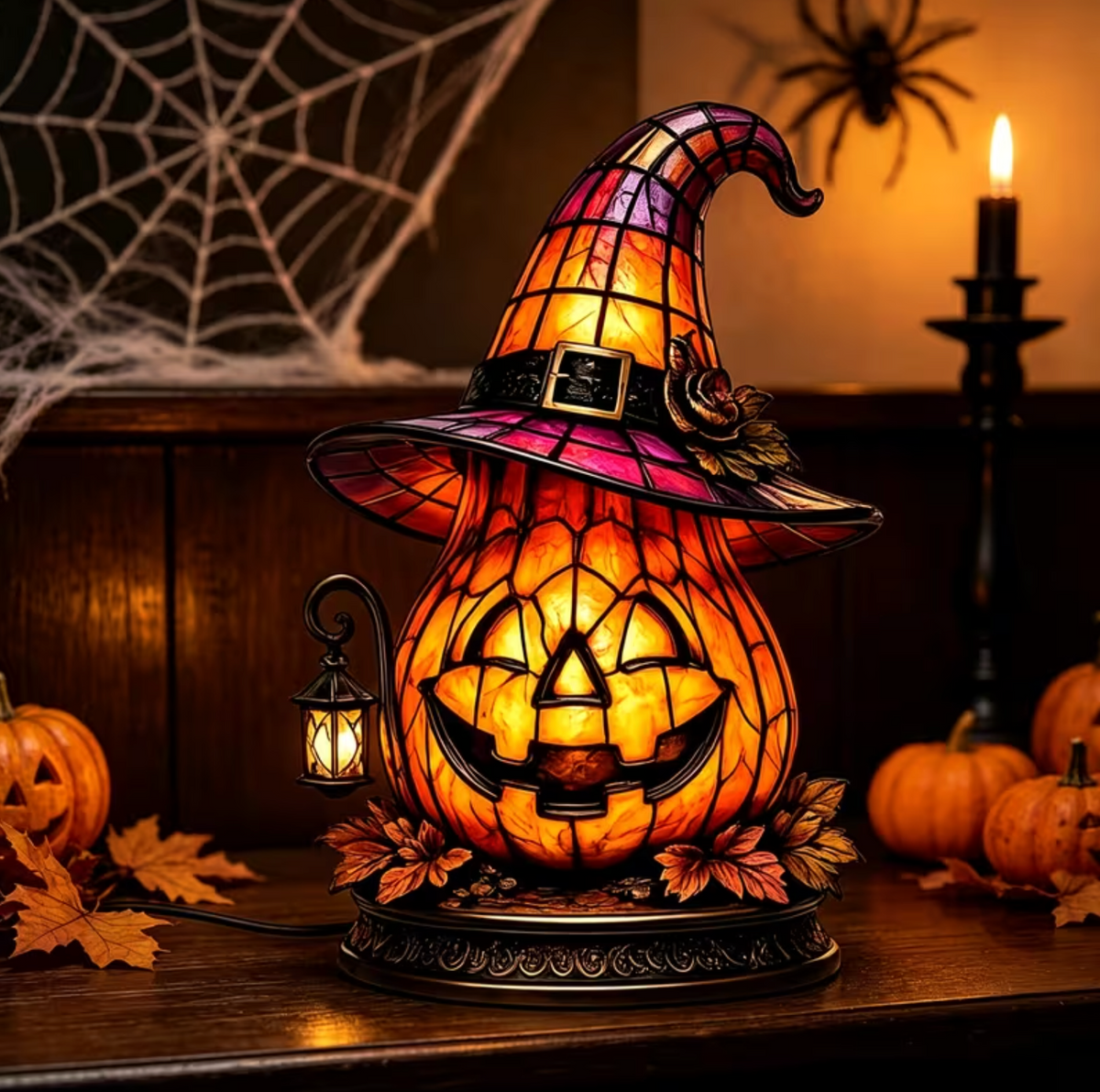 Pumpkinella™ – Enchanted Witch Lamp