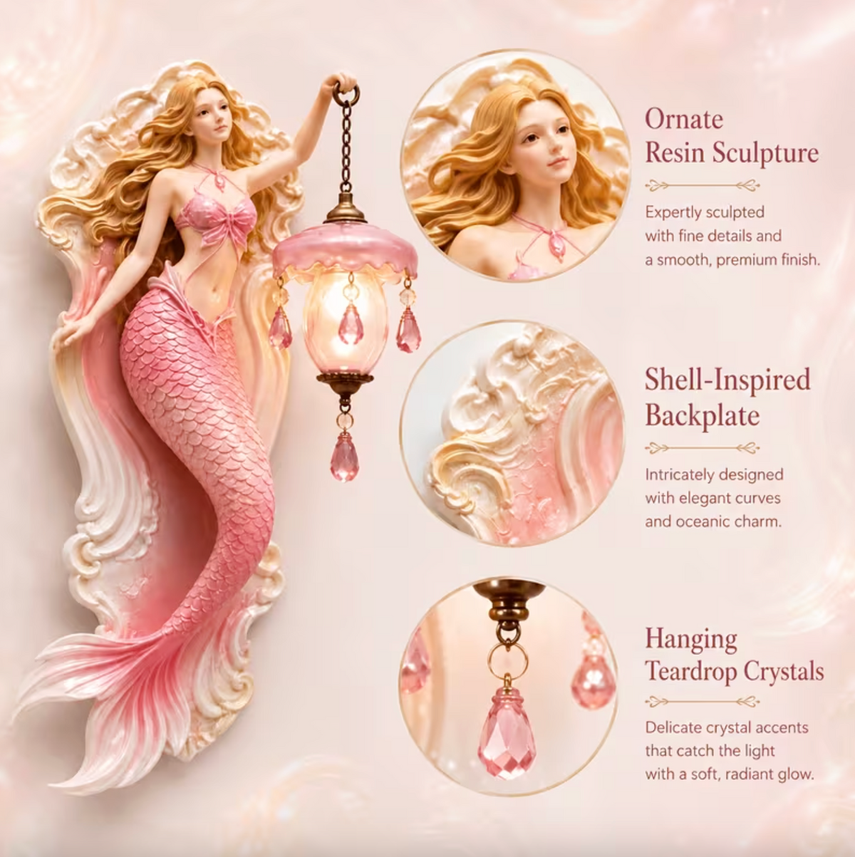 Sirenelle™ - Mermaid Glow Wall Lamp