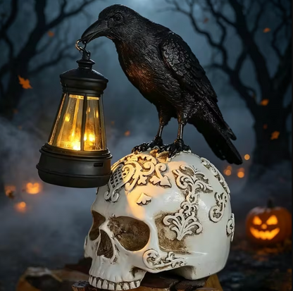 Gravewing™ – Raven Skull Lantern
