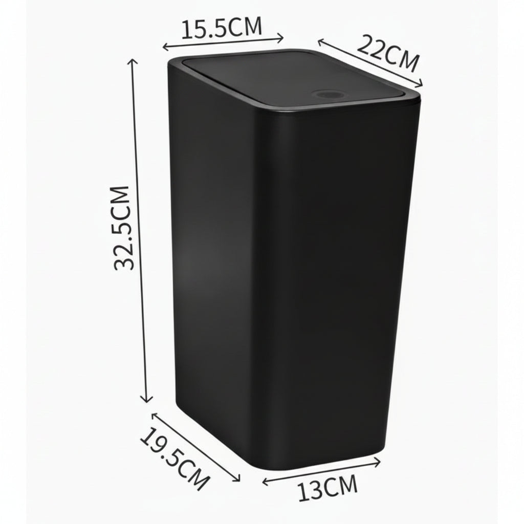 PRESSLUX – Slim Press Top Trash Can 10L