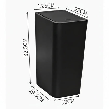 PRESSLUX – Slim Press Top Trash Can 10L