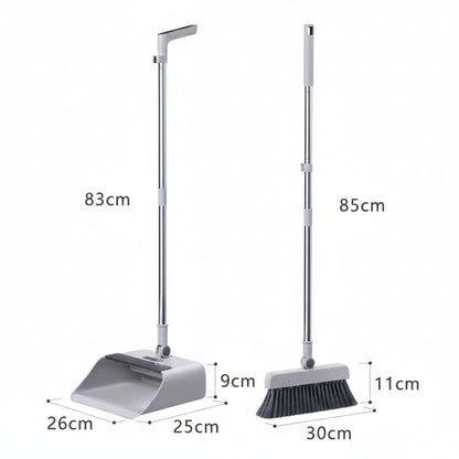 SWEEPFLOW – Compact Broom Dustpan Cleaning Set