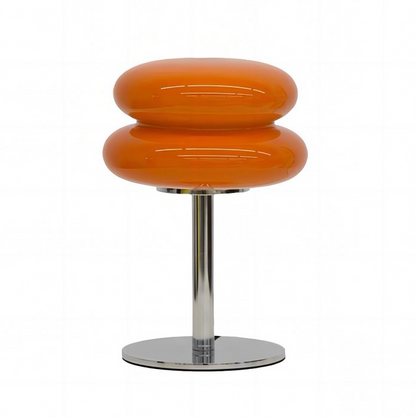 Lampe de bureau USB à commande tactile avec 3 modes d'éclairage, abat-jour en verre, 28 cm de hauteur, pour table de chevet, bureau ou espace de travail, éclairage d'ambiance doux