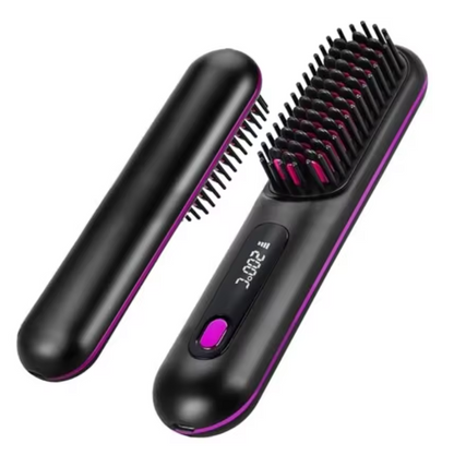 Heated Styling Brush for Short Hair & Bangs – One-Step Drying & Volumizing Tool for Quick Morning Styling
