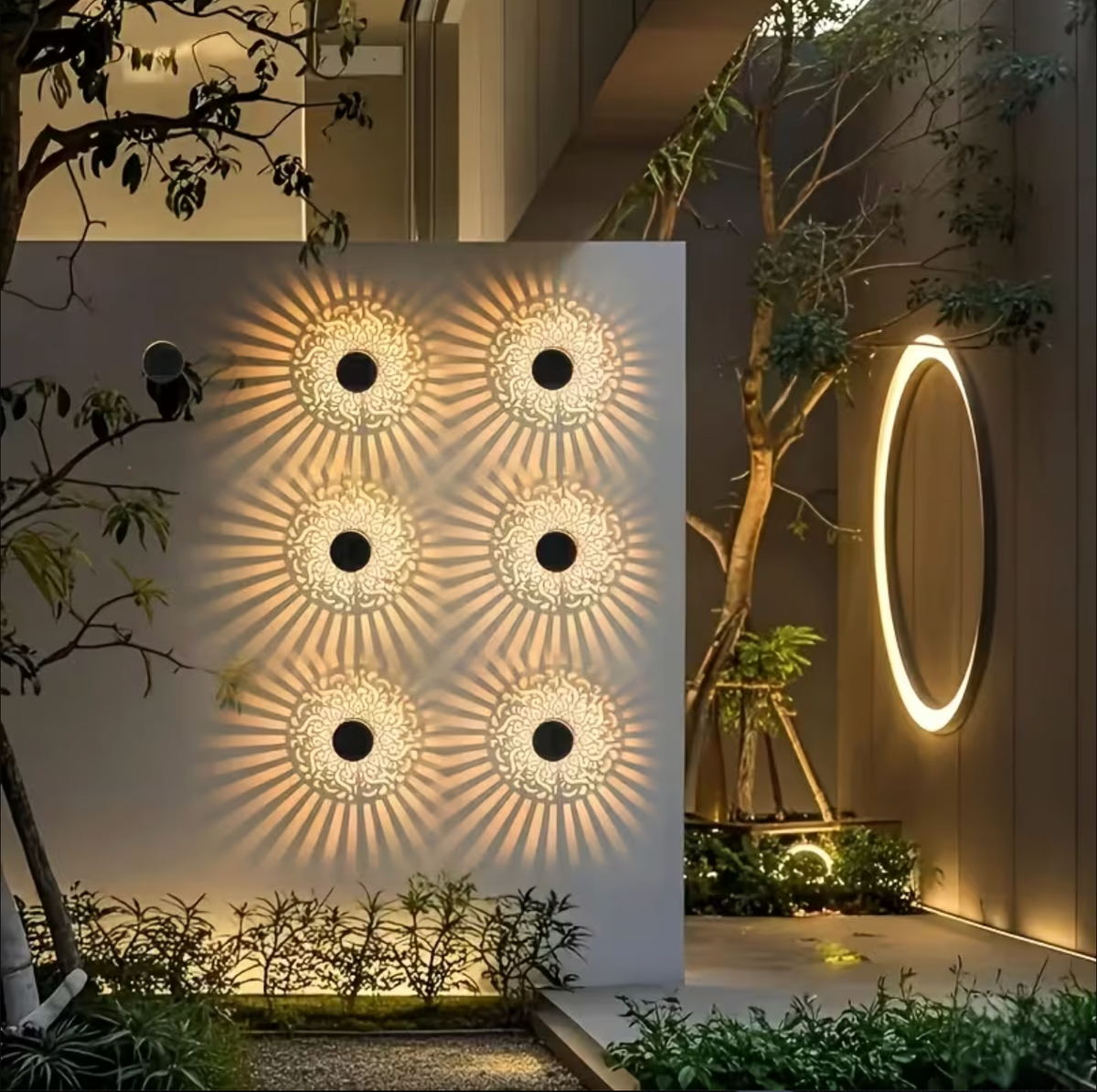 MandaraGlow™ – Solar Mandala Lantern Set