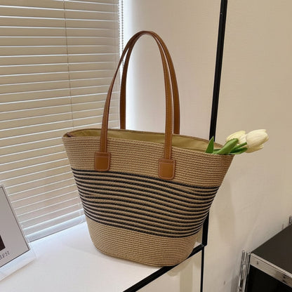 SHORELINE – Large Capacity Straw Shoulder Bag