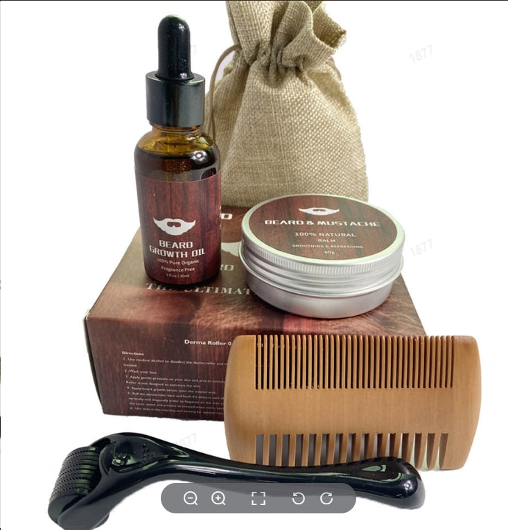 MANEBEARD – Kit de pousse de barbe avec technologie de micro-aiguilles pour une barbe plus dense