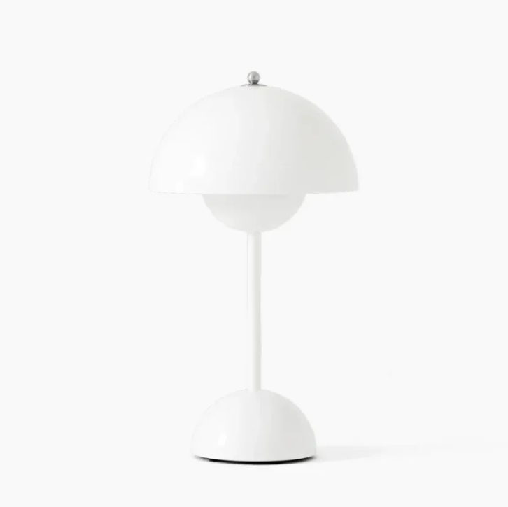 Metal Touch Desk Lamp with 3-Way Dimmer | Adjustable LED Reading Light for Bedroom Office | Compact Nightstand Lighting | Blue Scandinavian