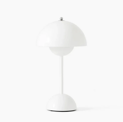 Metal Touch Desk Lamp with 3-Way Dimmer | Adjustable LED Reading Light for Bedroom Office | Compact Nightstand Lighting | Blue Scandinavian
