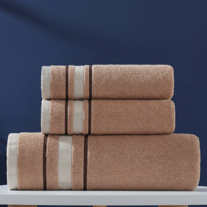 Plush Cotton Bath Towel Set – Ultra-Soft Absorbent Bathroom Towels for Home, Guest Bath, Shower & Spa – Classic Everyday Comfort