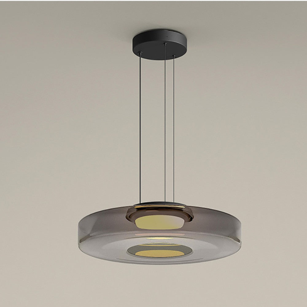 Sculptural Pendant Light | Dynamic Glass Design with Parallax Effect | Versatile Pendant Lighting for Stunning Modern Spaces