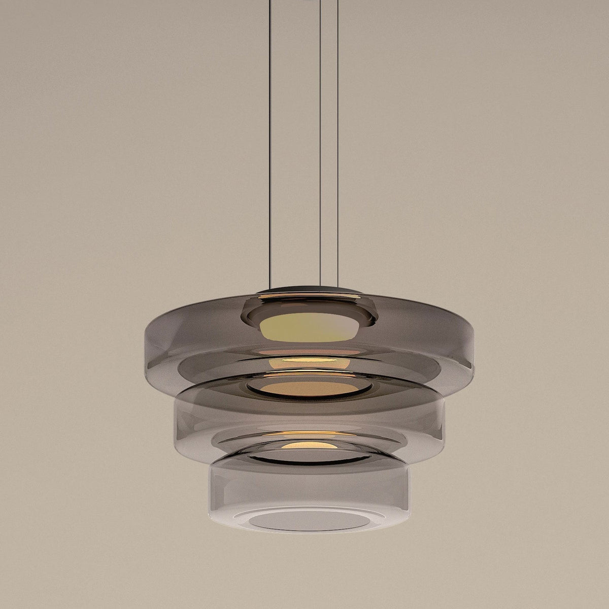 Sculptural Pendant Light | Dynamic Glass Design with Parallax Effect | Versatile Pendant Lighting for Stunning Modern Spaces