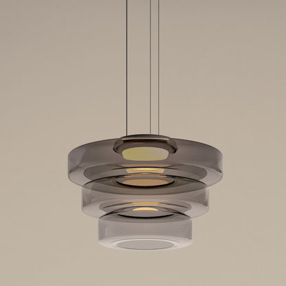 Sculptural Pendant Light | Dynamic Glass Design with Parallax Effect | Versatile Pendant Lighting for Stunning Modern Spaces