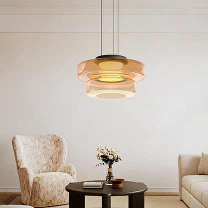 Sculptural Pendant Light | Dynamic Glass Design with Parallax Effect | Versatile Pendant Lighting for Stunning Modern Spaces