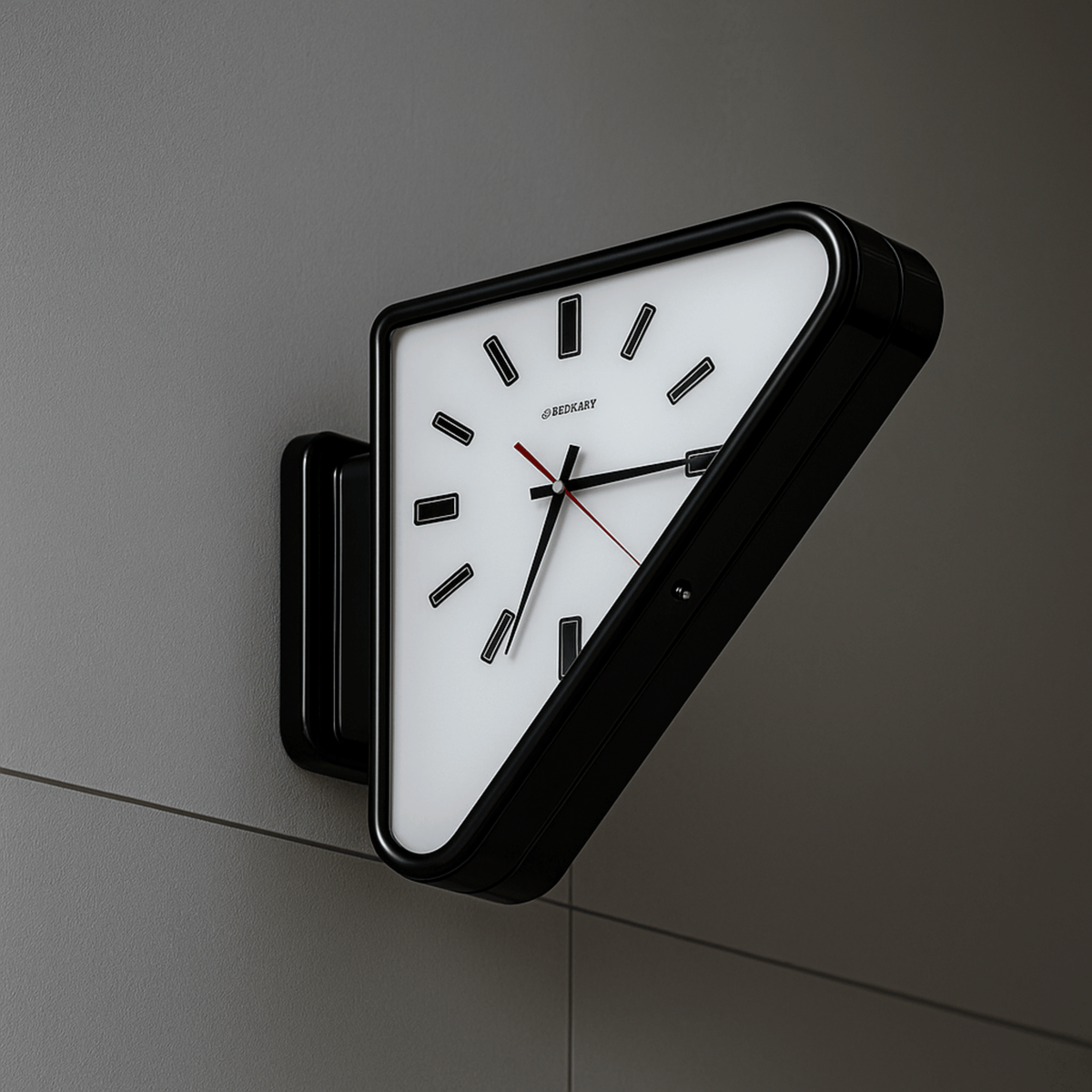 Sculptural | Modern Wall Clock with Dual-Sided Design & Silent Movement | Minimalist Decor for Contemporary Interiors