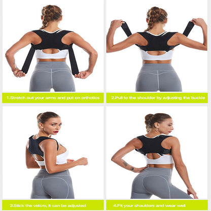 Adjustable Posture Corrector Brace for Upper Back and Shoulder Support – Comfortable Alignment Aid for Office Workers, Daily Wear, Men & Wom