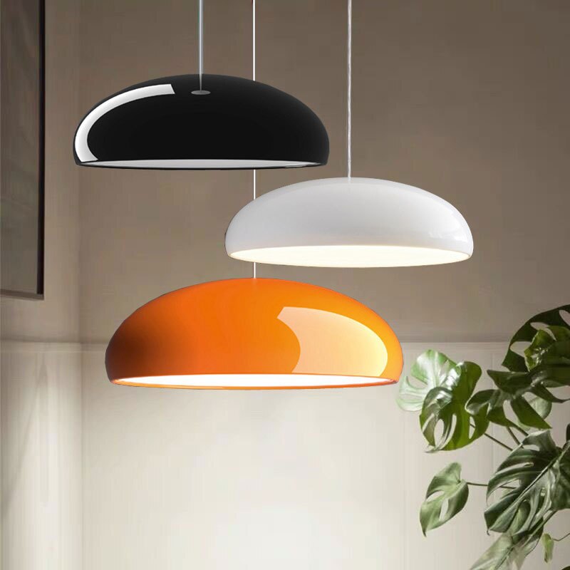 Plafonnier LED en métal à hauteur réglable pour salle à manger et îlot de cuisine | Éclairage suspendu sculptural moderne pour table et comptoir | Ind